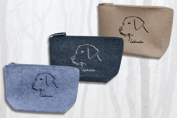 Huopa Vetoketjupussukka labradorin kuvalla, "UUSI"